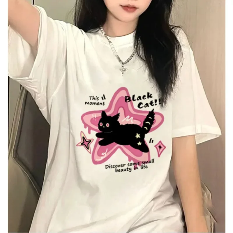 Women'S Fashion Trends Summer 2025 - アメリカンキャット ヘビーウェイト 半袖Tシャツ レディース 2025年 新作