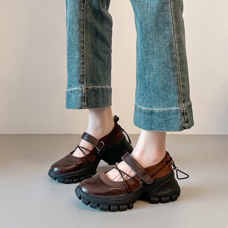 Women'S Fashion Footwear - 新しいレトロバレエメリージェーンシューズファッションソフトソールブランド女性のスニーカーとカジュアルシューズ女性のサンダルザパティージャスデムジェ