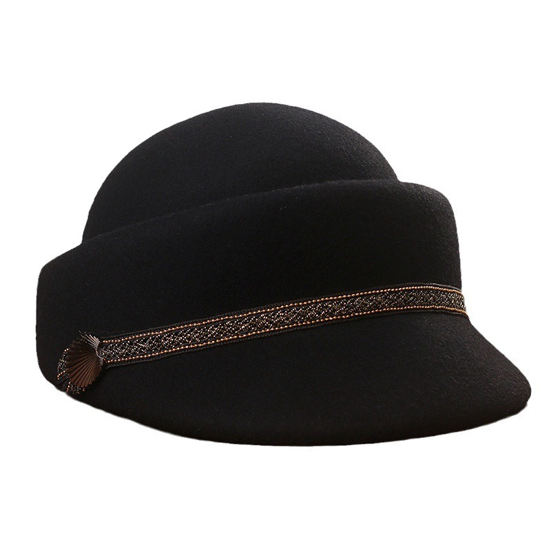 Women'S Fashion Hats - ファッション女性男性セーラーブラックレディースベレー帽トップキャプテンキャップ旅行八角形帽子