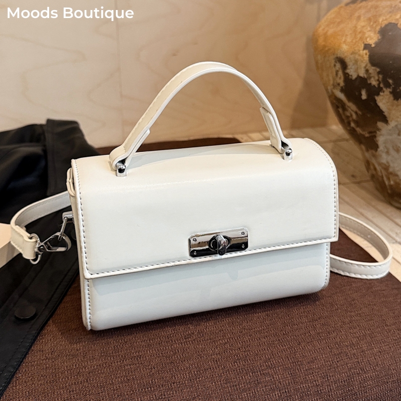 Women'S Fashion Boutique - ハンドバッグ新着商品 バッグ レディース ブランド 絶妙なミニトップハンドルバッグ女性用ソリッドカラーショルダークロスボディバッグターンロック付き高級デザイナー財布とハンドバッグ