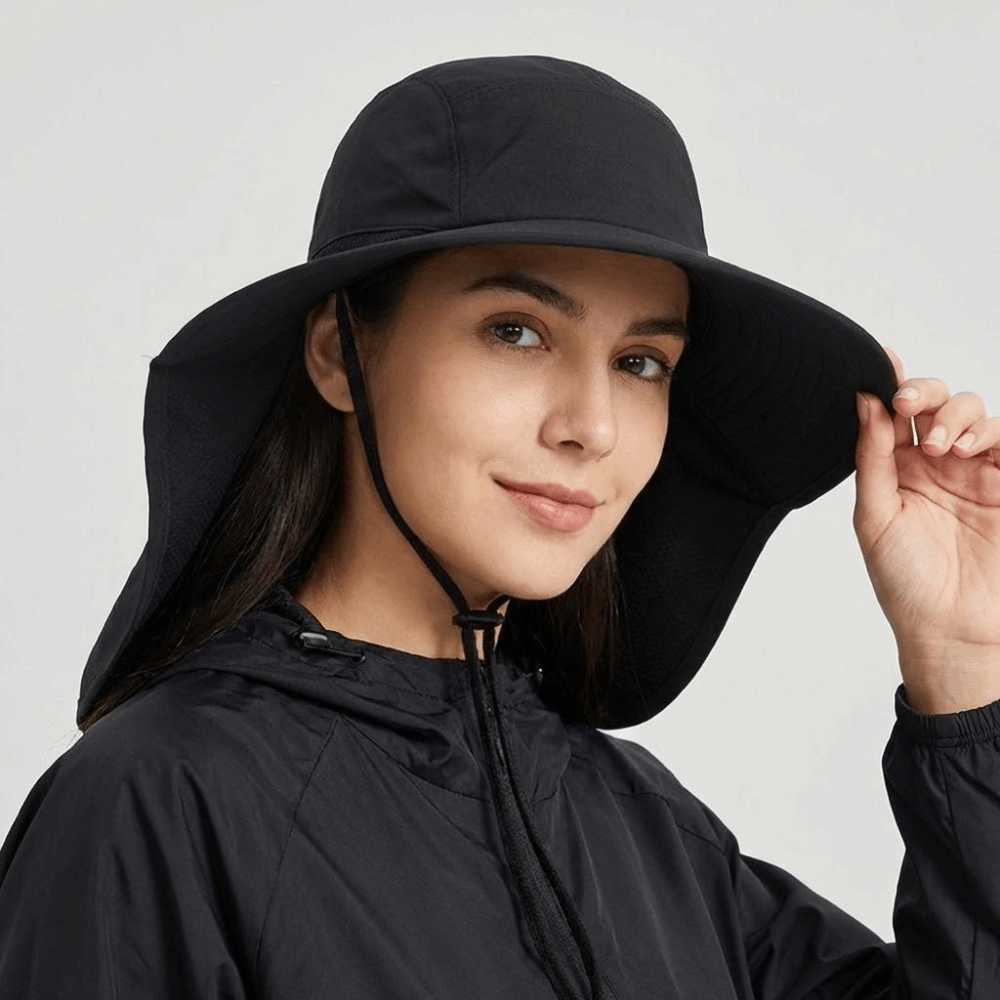 ファッションワイドブリムアウトドアサンハット調節可能なUV保 - Women'S Fashion Hats のレビューと価格