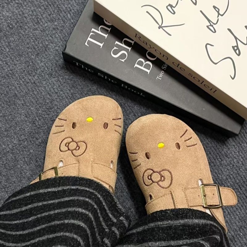 女性のハローキティスリッパファッションレザーサンダル女性のた - Women Fashion Drawing のレビューと価格
