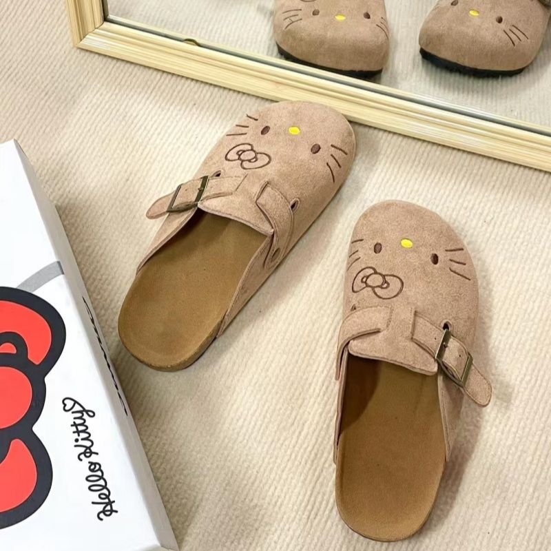 女性のハローキティスリッパファッションレザーサンダル女性のた - Women Fashion Drawing のレビューと価格