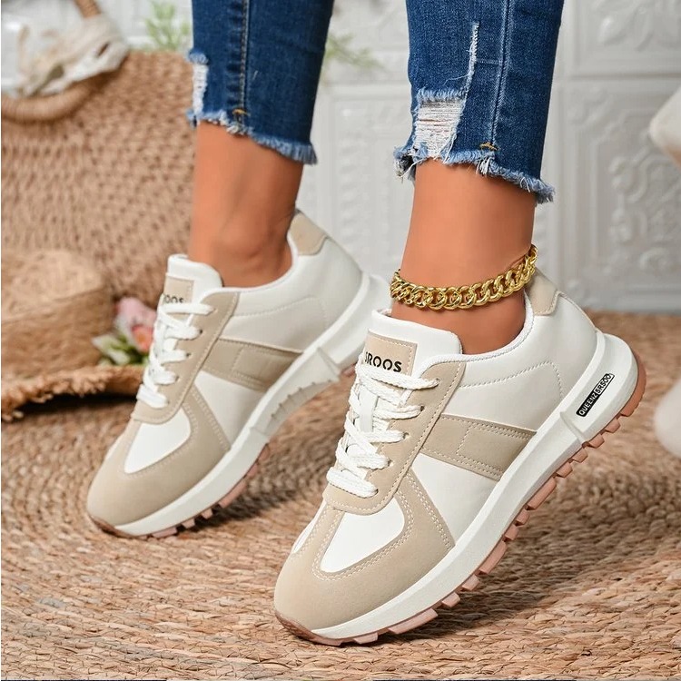 ファッションストライプ女性の軽量スニーカーソフトソールノンス - Women'S Yellow Fashion Sneakers のレビューと価格