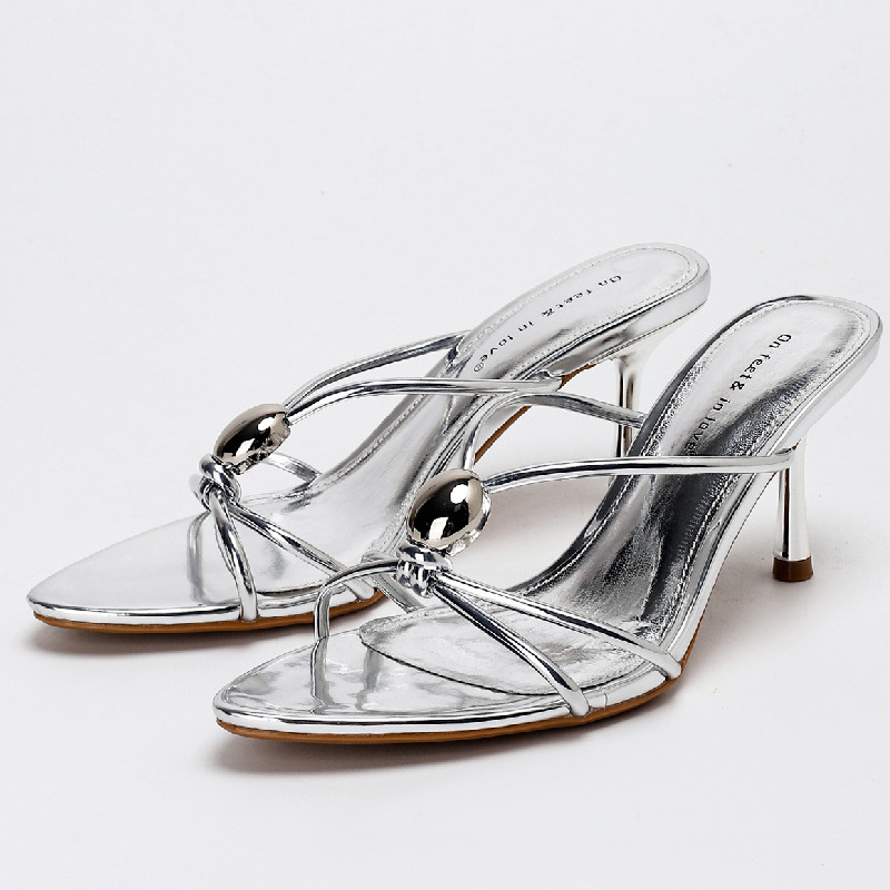 高級ゴールド細ストラップヒールサンダル レディース メタル装 - Women'S Fashion Brand Shoes のレビューと価格
