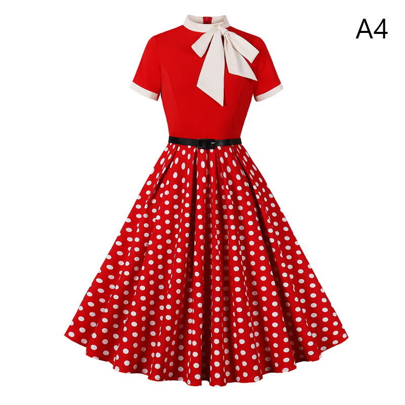 50 60 年代ヴィンテージドレス女性水玉ロカビリースイング - Women'S Fashion From The 60S のレビューと価格