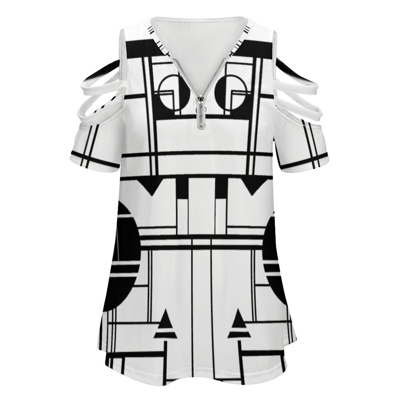 女性用半袖ジップシャツ,裸の肩のジップトップ,プレーリースタ - Women'S Fashion In The 1960S のレビューと価格