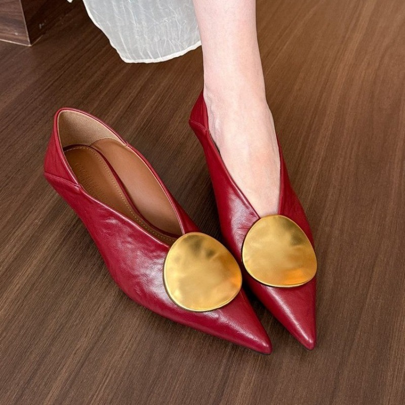 2025年春夏 ポインテッドトゥ スリッポン レディース フ - Women'S Fashion Footwear のレビューと価格