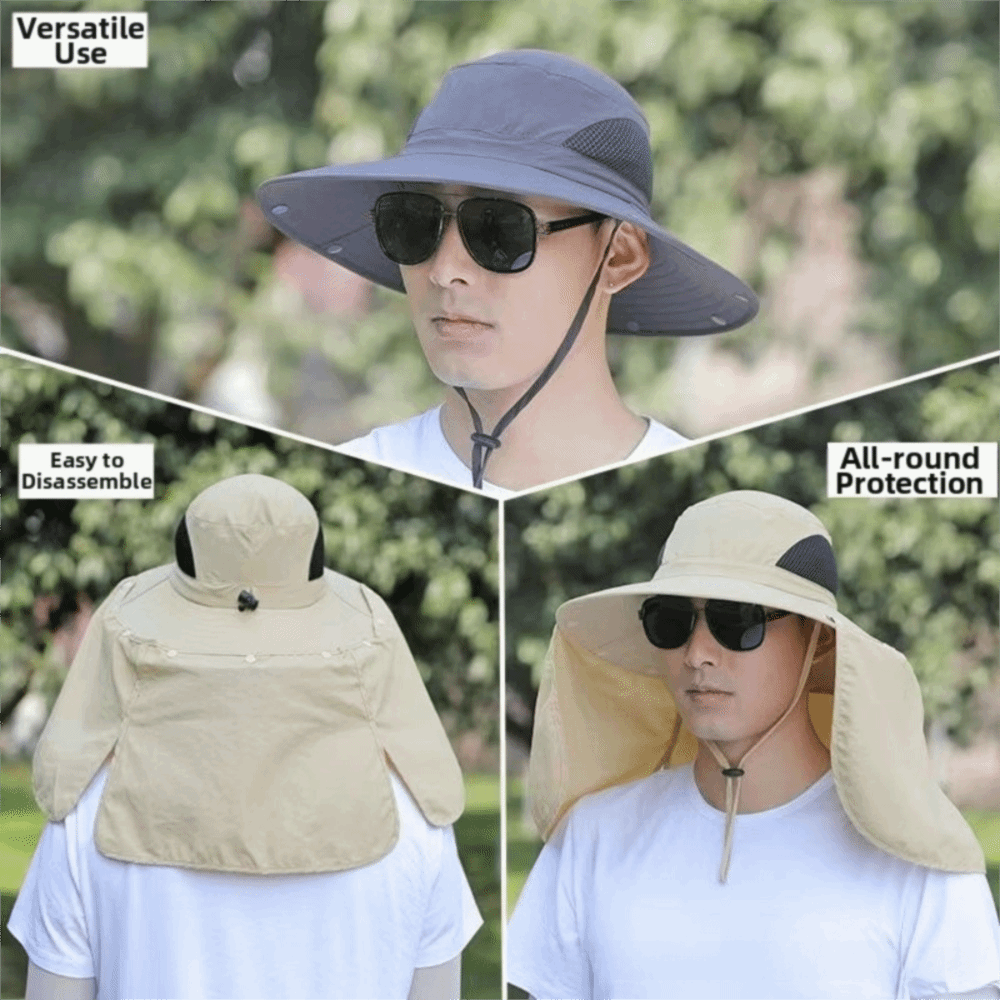 ファッション布男性用サンハット大きなつば取り外し可能なショー - Women'S Fashion Hats のレビューと価格