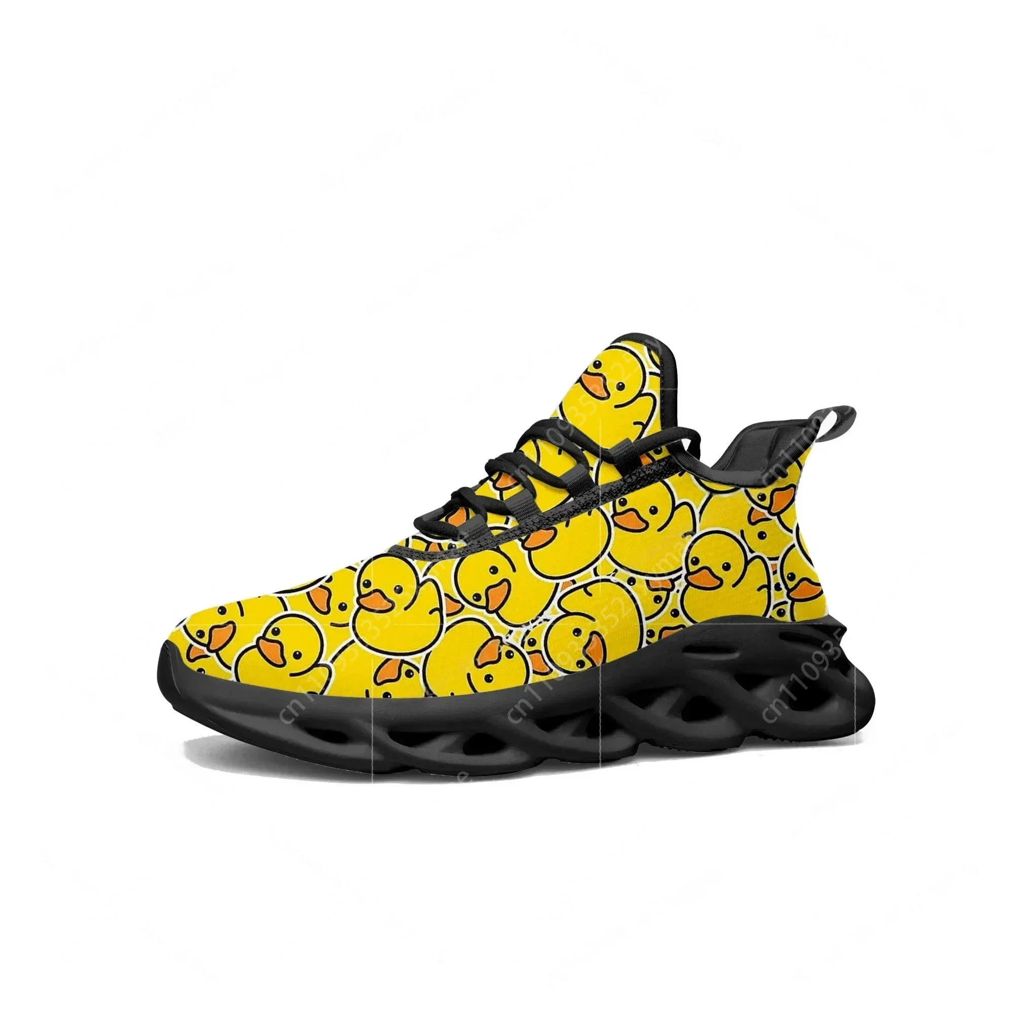 イエローダックプリントフラットスニーカーメンズレディーススポ - Women'S Yellow Fashion Sneakers のレビューと価格