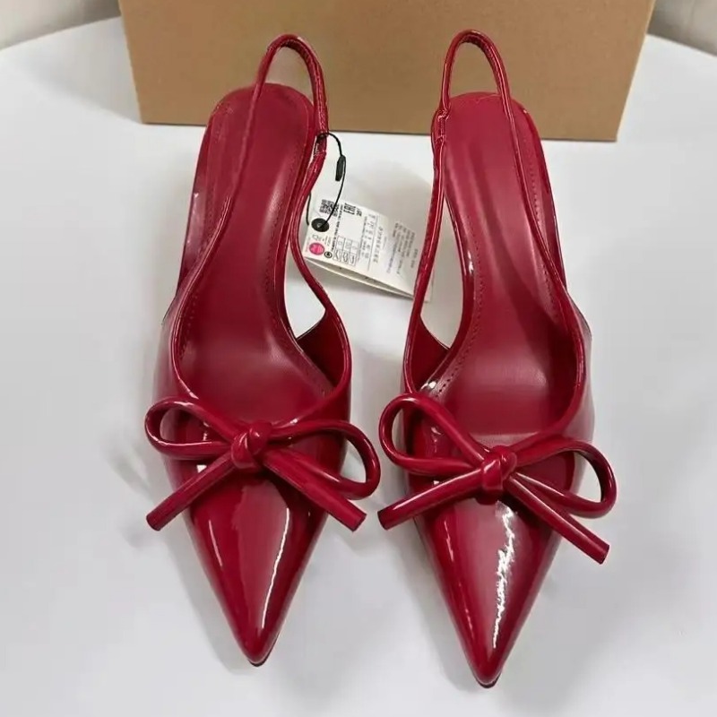 女性用パテントレザーハイヒール,エレガントな先のとがったつま - Women'S Fashion Brand Shoes のレビューと価格