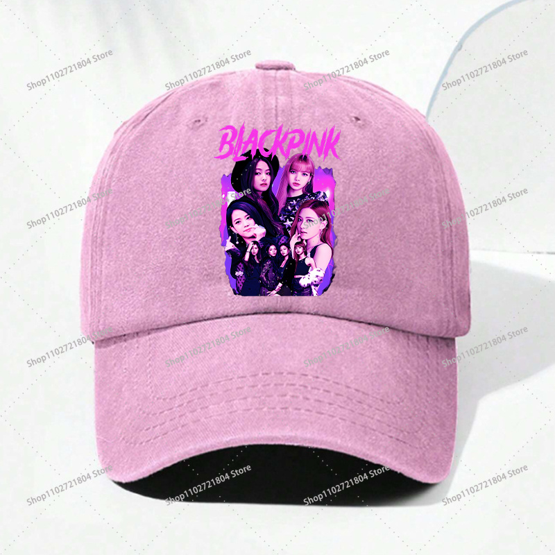 ブラックピンク ヒップホップ野球帽 メンズ レディース KP - Women'S Fashion Hats のレビューと価格