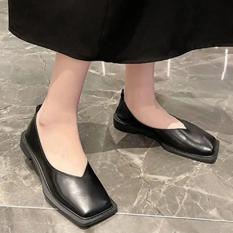 ローマ風レディースローヒールパンプス、女性用フラットシューズ - Women'S Fashion Footwear のレビューと価格