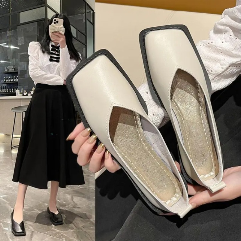 ローマ風レディースローヒールパンプス、女性用フラットシューズ - Women'S Fashion Footwear のレビューと価格