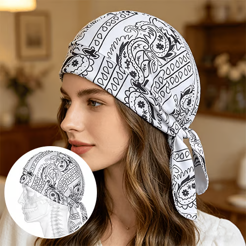 ペイズリープリントユニセックスヘッドスカーフ夏春用オートバイ - Women'S Fashion Hats のレビューと価格