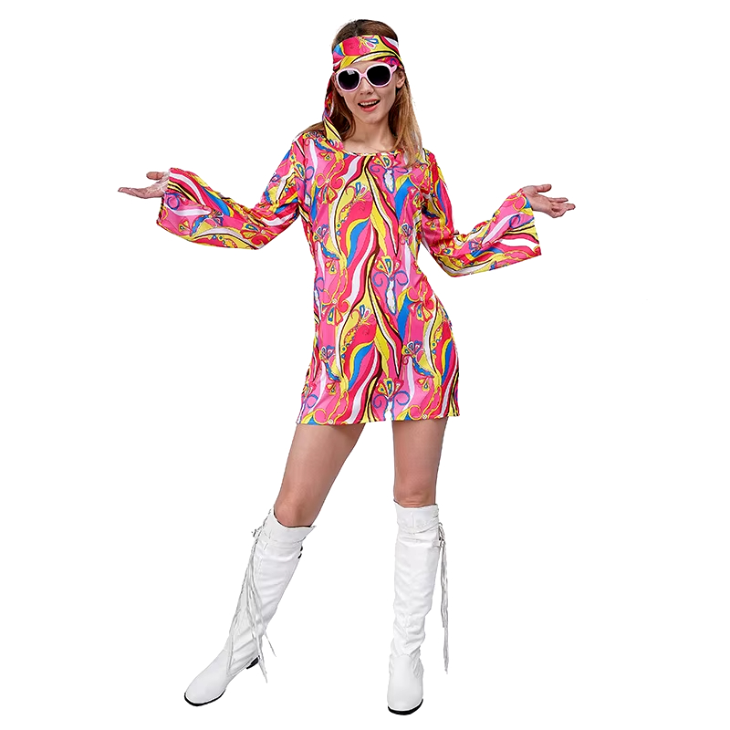 ヒッピー コスプレ衣装 1960年代 ヒッピー 大人女性コス - Women'S Fashion In The 1960S のレビューと価格