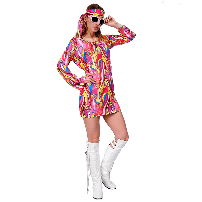 ヒッピー コスプレ衣装 1960年代 ヒッピー 大人女性コス - Women'S Fashion In The 1960S のレビューと価格