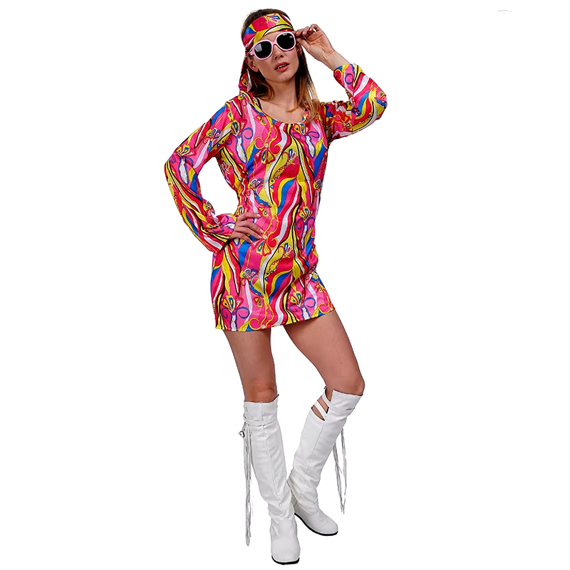 ヒッピー コスプレ衣装 1960年代 ヒッピー 大人女性コス - Women'S Fashion In The 1960S のレビューと価格