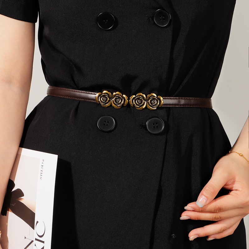 ファッショナブルなミニマリスト調節可能な伸縮性のある薄いレザ - Women'S Fashion From The 60S のレビューと価格
