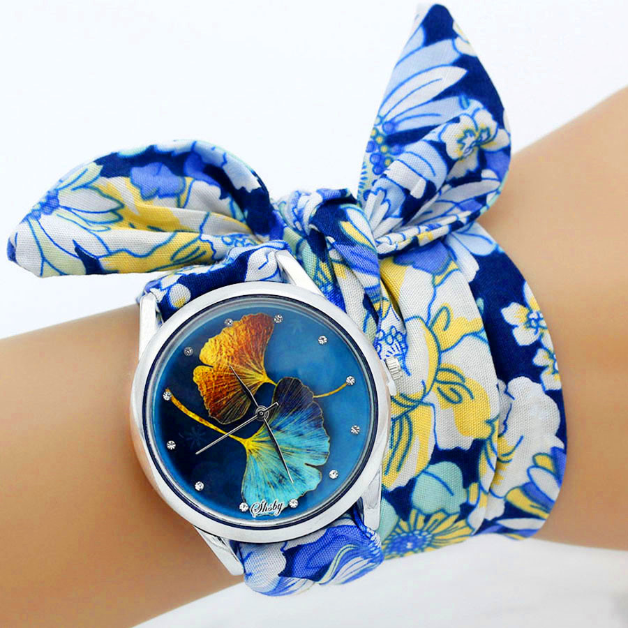 Shsby 新しいレディース布腕時計ファッション女性ドレスウ - Women'S Fashion From The 60S のレビューと価格